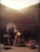Francisco Goya Yard with Lunatics oil painting artist